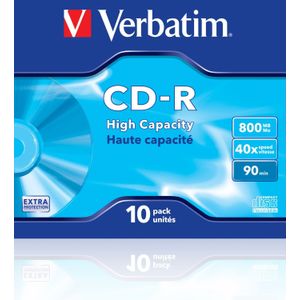 Verbatim CD-R High Capacity 800 MB 10 stuk(s)