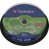 Verbatim CD-RW 12x 700 MB 10 stuk(s)