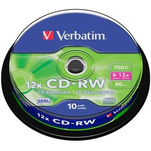 CD-RW Verbatim  10 Stuks 700 MB 12x