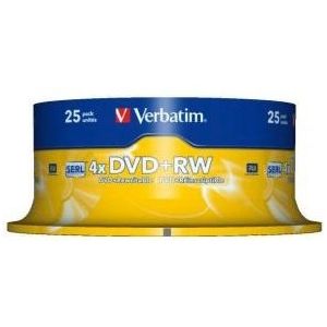 Verbatim DVD+RW Matt Silver 4,7 GB 25 stuk(s)