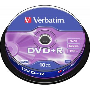 Verbatim DVD+R Matt Silver 4,7 GB 10 stuk(s)