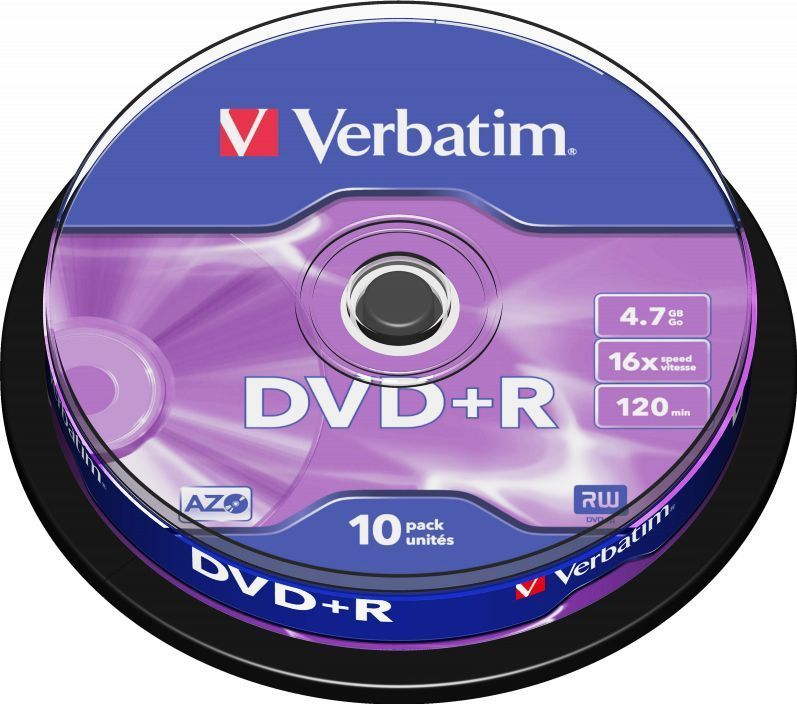 Verbatim DVD+R Matt Silver 4,7 GB 10 stuk(s)