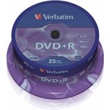 Verbatim DVD+R Matt Silver 4,7 GB 25 stuk(s)