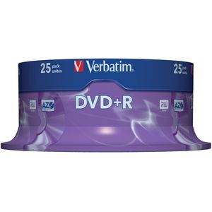 Verbatim DVD recordable DVD R, spindel van 25 stuks