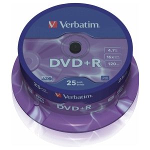 Verbatim DVD+R Matt Silver 4,7 GB 25 stuk(s)
