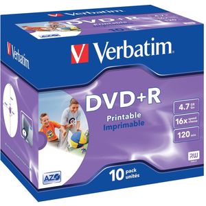 DVD+R Verbatim 4,7 GB 16x 10 Stuks