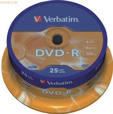 Verbatim 43667 4,7 GB DVD-R 25 stuk(s)