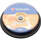 Verbatim DVD-R 4.7GB - Matt Silver - 10 Stuks