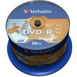 Verbatim - DVD-R Wide Inkjet Printable - 4,7 GB - 50 stuks