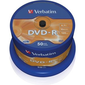 Verbatim DVD-R Matt Silver 4,7 GB 50 stuk(s)