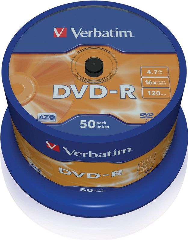 Verbatim DVD-R Matt Silver 4,7 GB 50 stuk(s)