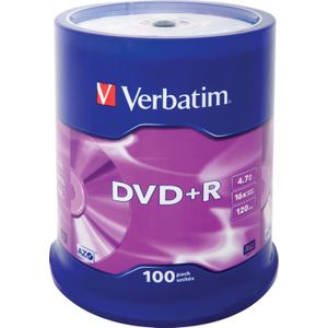Verbatim 43551 DVD+R disc 4.7 GB 100 stuk(s) Spindel