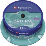 Verbatim DVD-RW Matt Silver 4,7 GB 25 stuk(s)