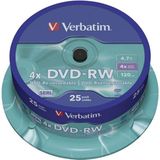 Verbatim DVD-RW Matt Silver 4,7 GB 25 stuk(s)
