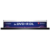 Verbatim 43666 DVD+R Double Layer Matt Silver Schijven