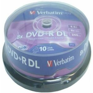 Verbatim DVD+R DL 8,5GB 8X Spindel. 10 Stück geen info