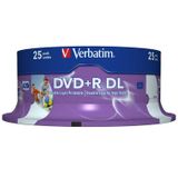 Verbatim 43667 DVD+R Double Layer Inkjet Printable 8x Schijven
