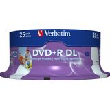 Verbatim 43667 DVD+R Double Layer Inkjet Printable 8x Schijven