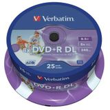Verbatim 43667 DVD+R Double Layer Inkjet Printable 8x Schijven