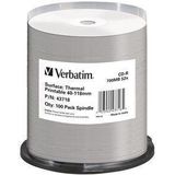 Verbatim CD-R Thermal Printable No ID Brand 700 MB 100 stuk(s)