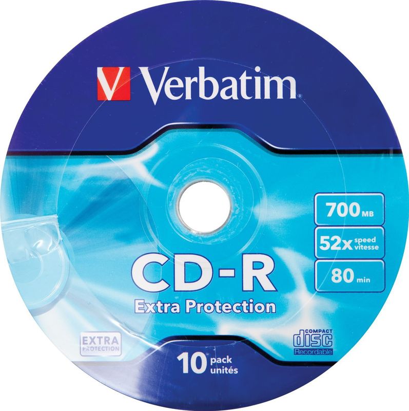Verbatim CD-R - 52X - 700MB - 10 Stuks