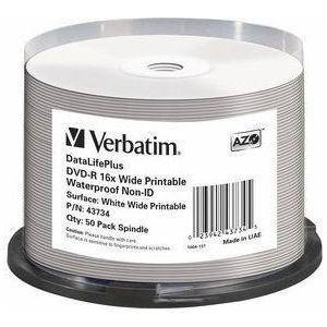 Verbatim DVD-R 4.7GB - 50 Stuks Spindel Bedrukbaar