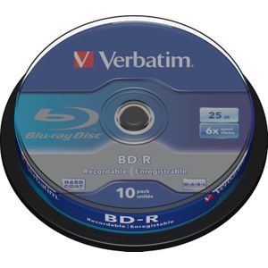 Verbatim BD-R SL 25GB 6 x 10 Pack Spindle 10 stuk(s)