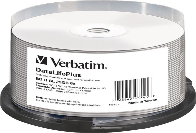 Verbatim DataLifePlus BD-R 25 GB 25 stuk(s)