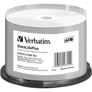 Verbatim DVD-R Printable - 4,7GB - 50 stuks