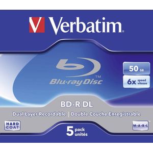 Verbatim 43748 Lees/schrijf blu-ray disc BD-R 50 GB 5 stuk(s)