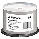Verbatim CD-R, 700MB, 52x, 50 breed thermisch bedrukbaar (50 x), Optische gegevensdrager