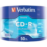 Verbatim CD-R Extra Protection, cd-blanco met 700 MB gegevensopslag, ideaal voor foto- en video-opnamen, compatibel met elk conventioneel cd-station, 50 stuks spindel