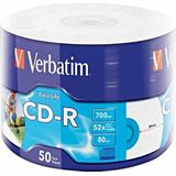 Verbatim 50x CD-R 700 MB 52x 50 stuk(s)