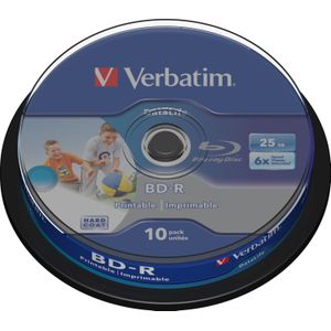 Verbatim 43804 Blu-ray BD-R disc 25 GB 10 stuk(s) Spindel Bedrukbaar