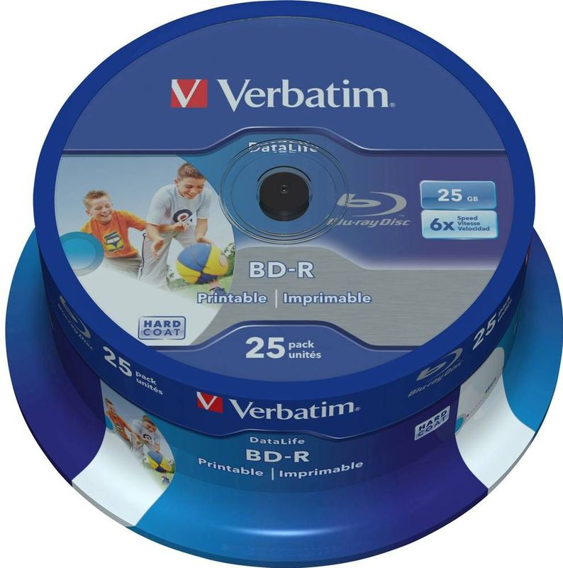 Verbatism - Blu-rayrecordables - BD-R SL Datalife - 25GB