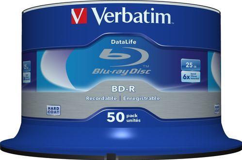 Verbatim Blu-Ray BD-R - 25 GB - 50 Units - 6x