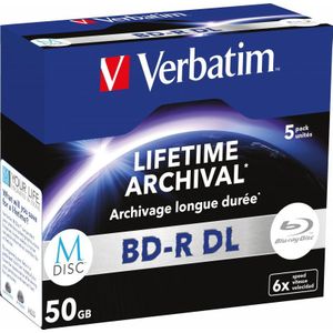 Verbatim MDISC BD-R DL 50 GB 5 stuk(s)