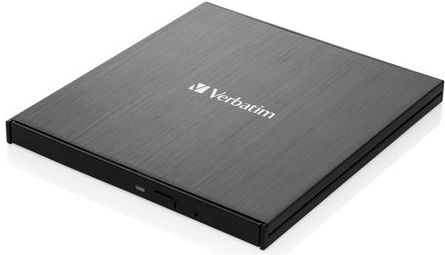 Verbatim - Slimline CD/DVD ReWriter - Externe Drive - Zwart - USB-C
