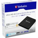 Verbatim 43888 Ultra HD 4K Blu-ray Brander - Extern - USB 3.1