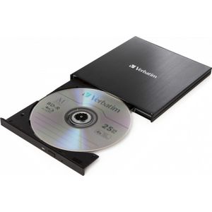 Verbatim Slimline (Blu-ray brander), Optische drive, Zwart