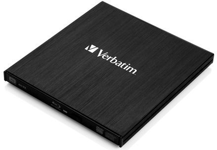 Verbatim External Slimline optisch schijfstation Blu-Ray RW Zwart