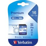 Verbatim SDHC Kaart 16GB - Class 10