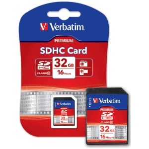 Verbatim Securedigital SDHC Class10 geheugenkaart, 32 GB zwart