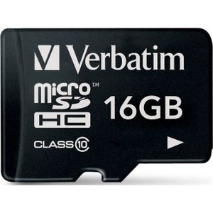 Verbatim Premium microSDHC-kaart 16 GB Class 10
