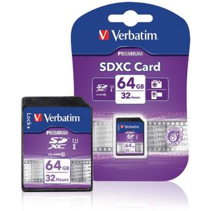 Verbatim SDXC UHS-1 geheugenkaart / 64GB