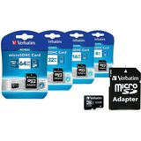 Verbatim, MicroSDHC Card 16GB CLASS 10 + Adapter