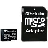 Verbatim Verbatim microSDHC Geheugenkaart Klasse 10 32 GB Zwart
