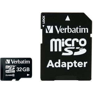 Verbatim Verbatim microSDHC Geheugenkaart Klasse 10 32 GB Zwart