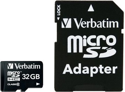 Verbatim Verbatim microSDHC Geheugenkaart Klasse 10 32 GB Zwart
