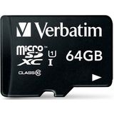 Verbatim microSDXC 64GB Class 10 incl Adapter
